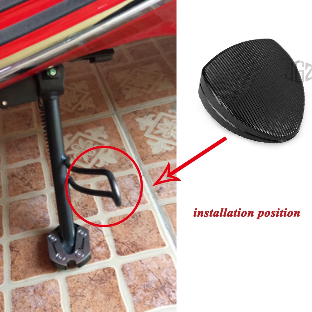 Tấm Mở Rộng Chân Chống Bằng Nhôm CNC Cho Xe Máy VESPA Sprint Primavera 125 150 GTS 250 300 2013-2022