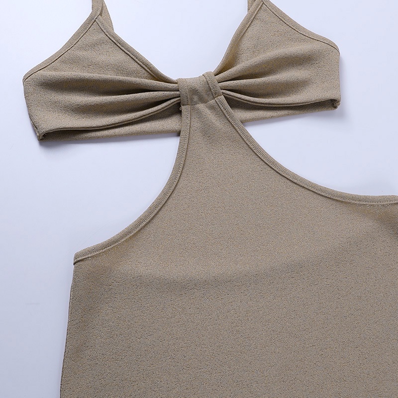 Đầm Hai Dây Dáng Dài Hở Lưng Phong Cách Quyến Rũ Cho Nữ