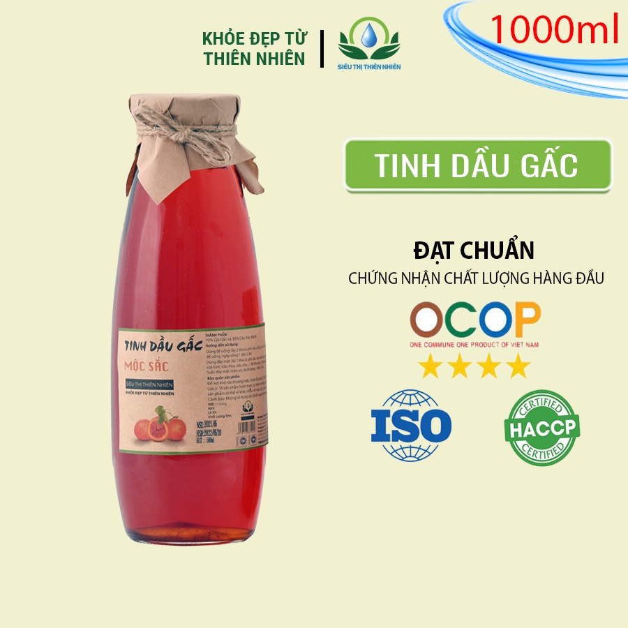 Tinh dầu gấc nấu thủ công Mộc Sắc 1 lít