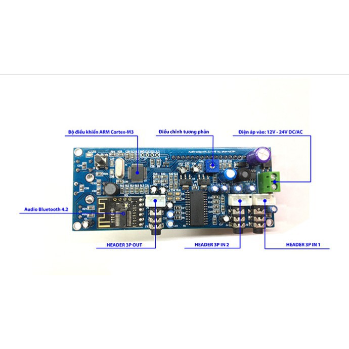 Bộ Xử Lý Âm Thanh Số Audio Digital Processor - LCD Spectrum Analyzer V2