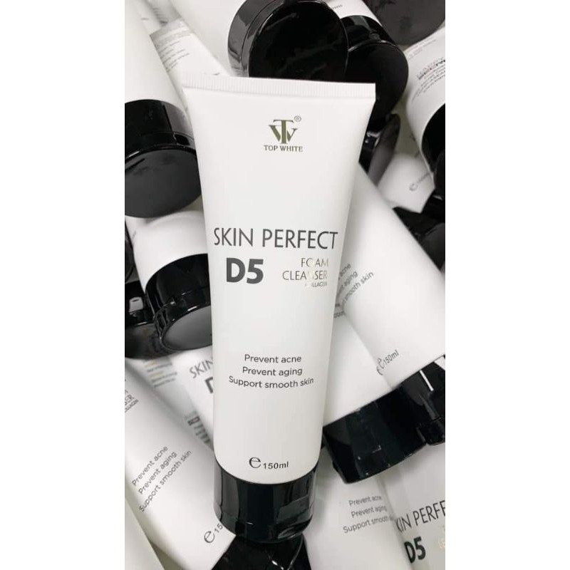 Top white Skin Perfect D5 mẫu mới nắp đen