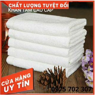 KHĂN TẮM TRẮNG [ CAO CẤP] KHĂN TẮM KHÁCH SẠN NHÀ NGHỈ SPA 60x1m2