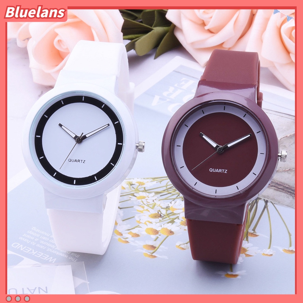 Đồng Hồ Analog Máy Quartz Mặt Tròn Bằng Hợp Kim 48h Cho Bạn Gái