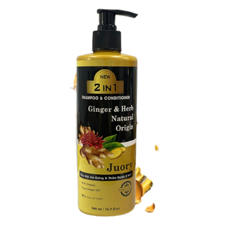 Dầu Gội Xả Gừng Và Thảo Dược 2in1 Juory - Lucky Star