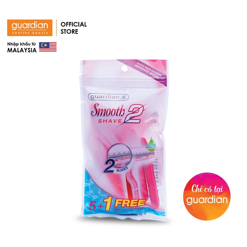 Dao cạo nữ Guardian 2 lưỡi – 5 + 1 cây