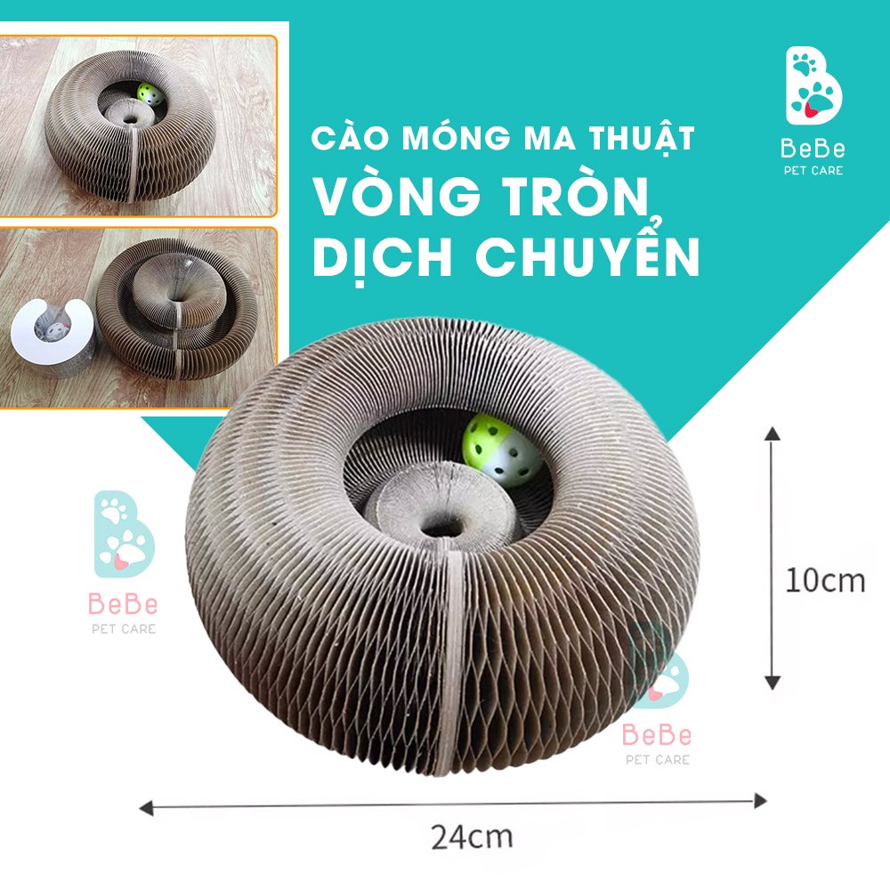 [Siêu Quậy - Kèm Bóng] Vòng Cào Móng Ma Thuật - Đồ Chơi Cho Các Boss Mèo