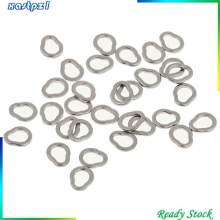 30 chiếc Nhẫn nguyên khối bằng thép không gỉ dùng để ghép, móc,