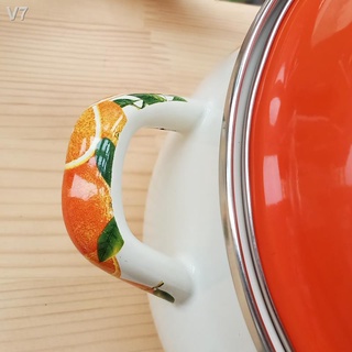 ₪Nồi tráng men dày nồi hầm
