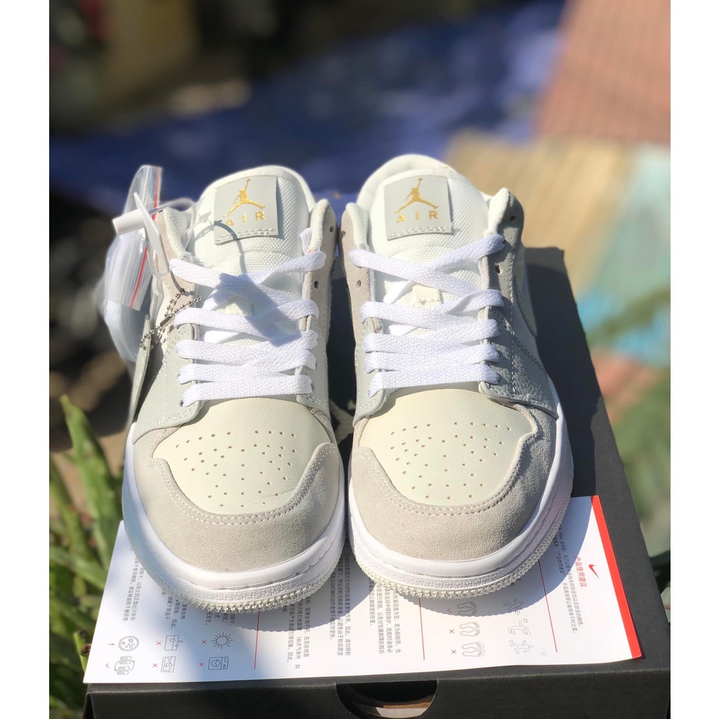 Giày 𝐉𝐨𝐫𝐝𝐚𝐧 paris màu xám gót xanh nam nữ, Giày 𝐉𝐨𝐫𝐝𝐚𝐧 1 cổ thấp xám xanh, Sneaker JD1 bản đẹp full box bill | BigBuy360 - bigbuy360.vn