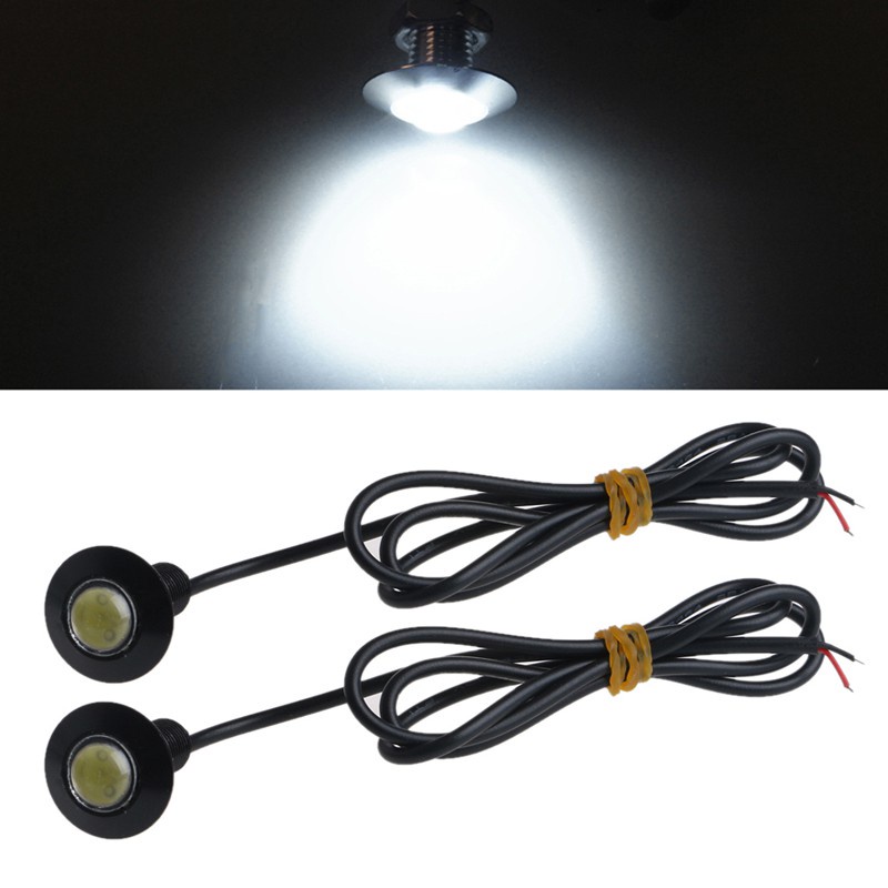 Cặp đèn led mắt đại bàng siêu mỏng 23mm 12v cho xe hơi