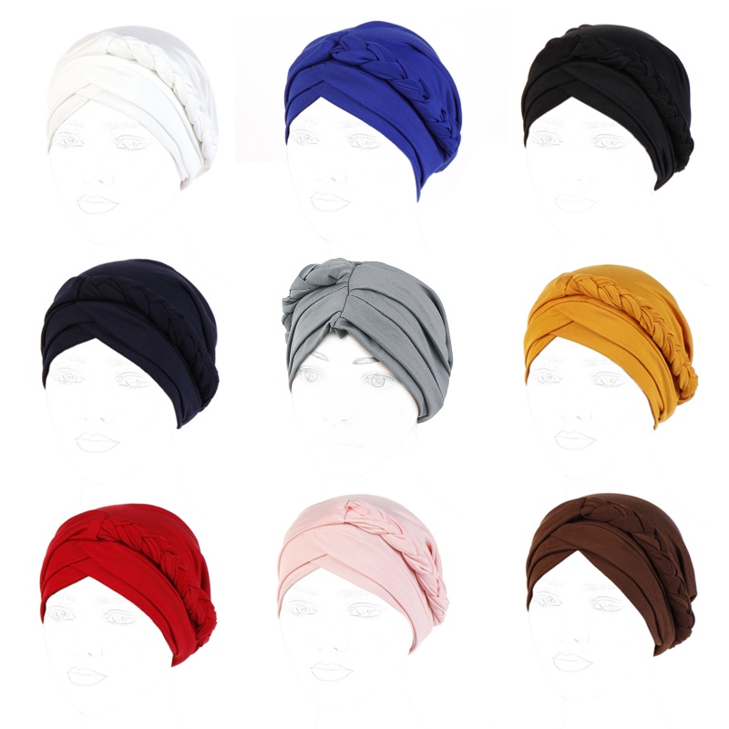Mũ Turban Bằng Sợi Sữa 9 Màu Sắc Thời Trang Dành Cho Nữ