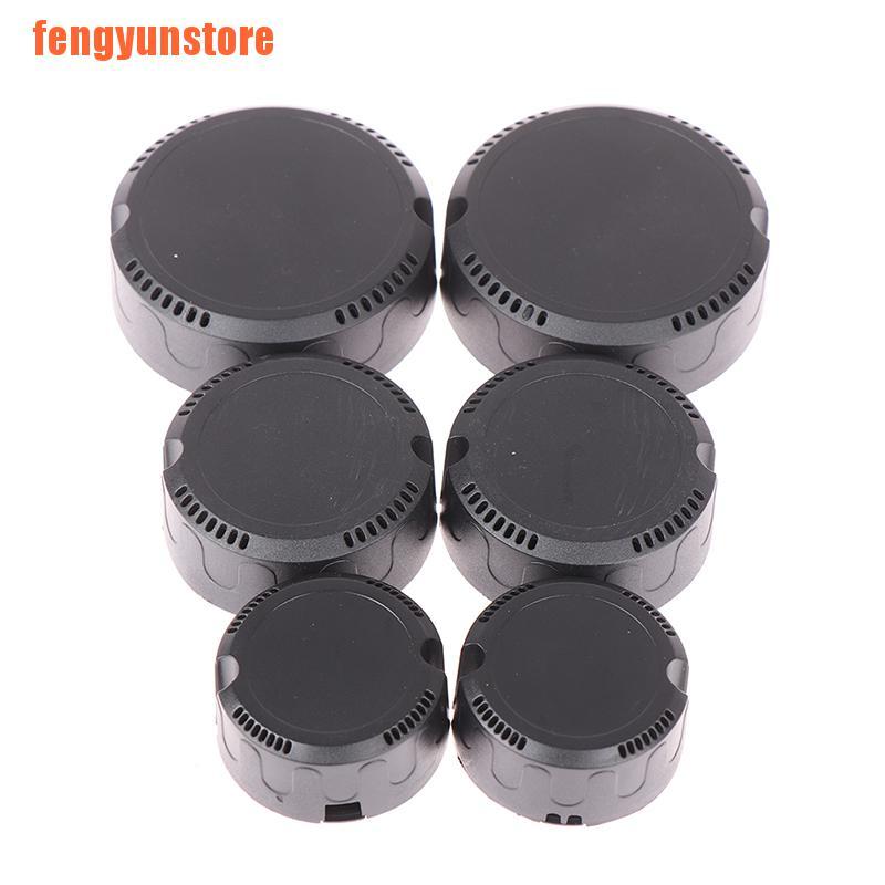 【tin】Round LED driver power supply plastic housing enclosure for electronics ju