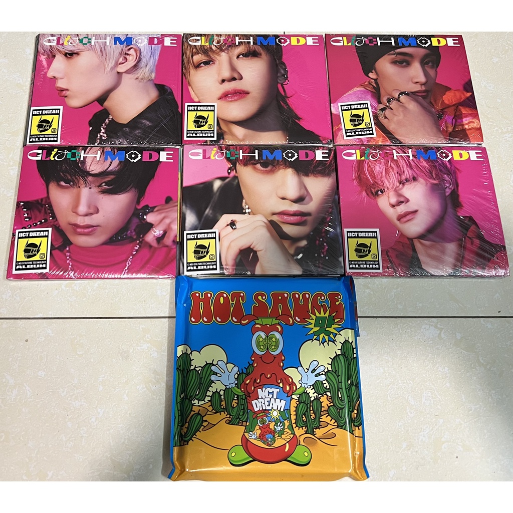 Sẵn album ảnh digi nhóm NCT Glitch Mode và Hot Sauce nguyên seal chính hãng