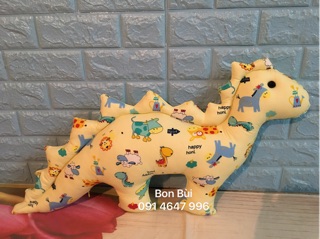 Gối ôm hình khủng long size( vải thô lụa Quảng Châu)