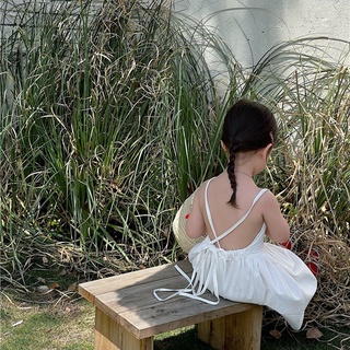 ( Ảnh Thật ) Váy Đầm đan dây hỡ lưng Bé Gái