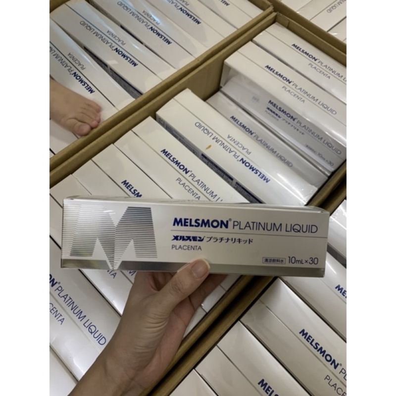Xả kho Collagen nhau thai ngựa đua Melsmon Tách lẻ 10 ống+ Tặng 1 son