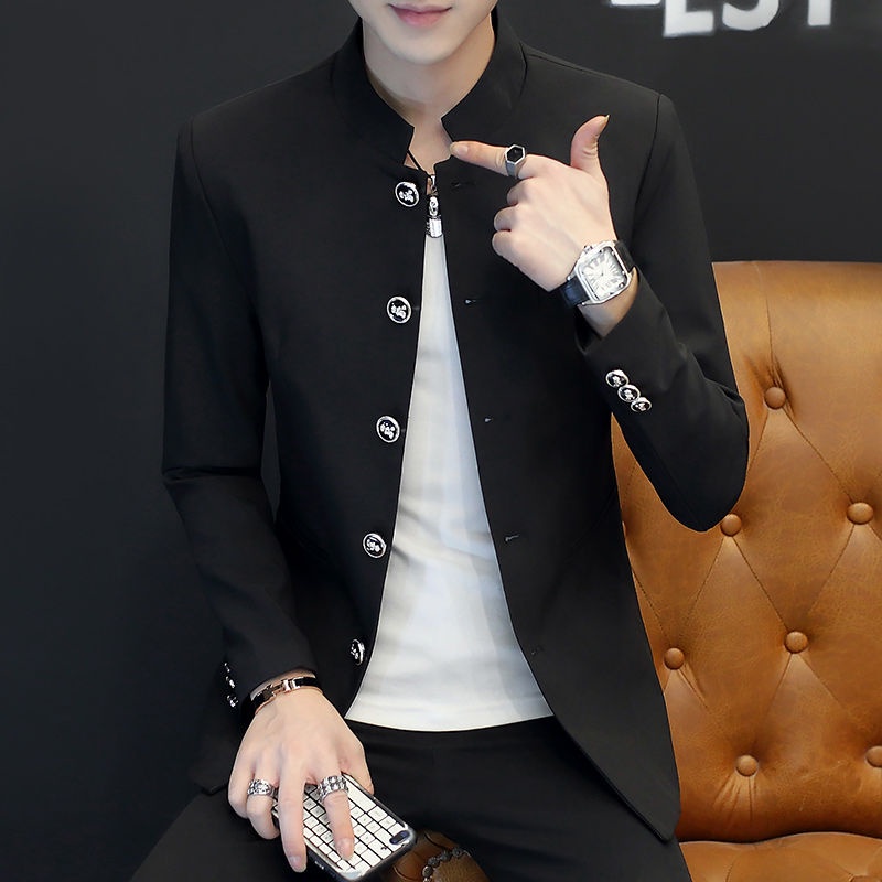 Áo Khoác Nam #Áo Khoác Vest Mới Xuân 2022# Áo Khoác Cổ Đứng Phong Cách Trung Hoa Cho Nam# Áo Khoác Thời Trang Xu Hướng Trẻ Trung