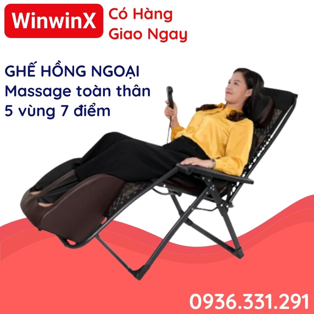 Video Ghế massage hồng ngoại toàn thân Nhật Bản máy massage 5 vùng 7 điểm chữa nhức mỏi lưng cổ vai gáy chân Kore Sport