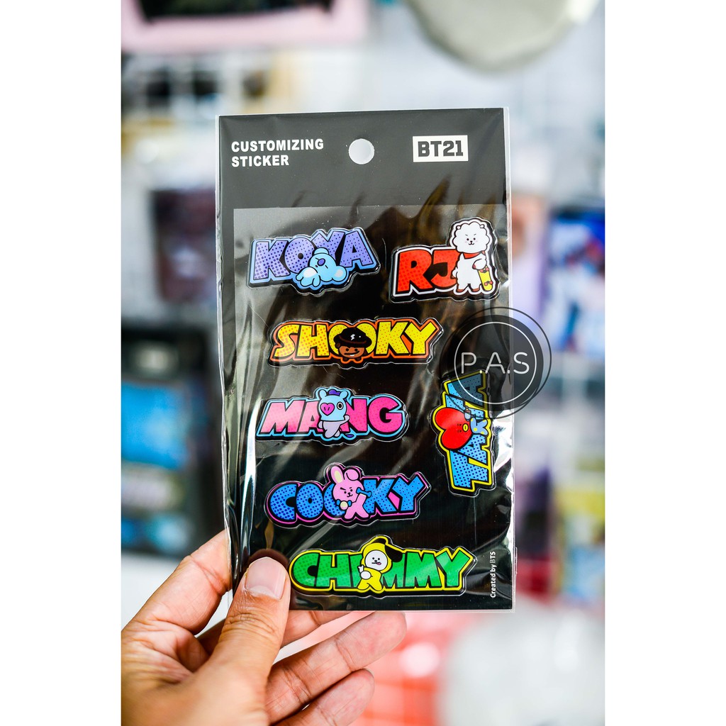 Sticker BT21 dán điện thoại RẺ NHẤT