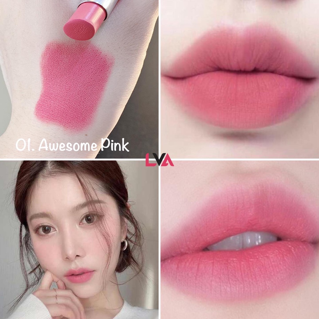 Son Lì Vic Velvet Lipstick Tông Màu Thời Thượng Không Gây Khô Môi 3g (DATE T6/2024)