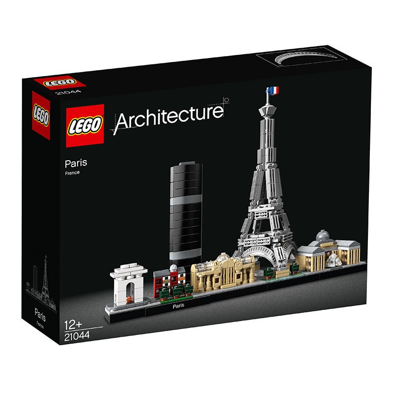 LEGO Building Series France Paris Skyline 21044 Bộ sưu tập đồ chơi khối xây dựng hạt nhỏ