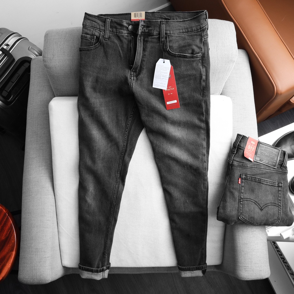 Quần jean dài nam Lv 511 hàng dư xịn hải quan (Form ống đứng slimstrech,chất vải co dãn nhẹ,made in cambodia) LVXAM001