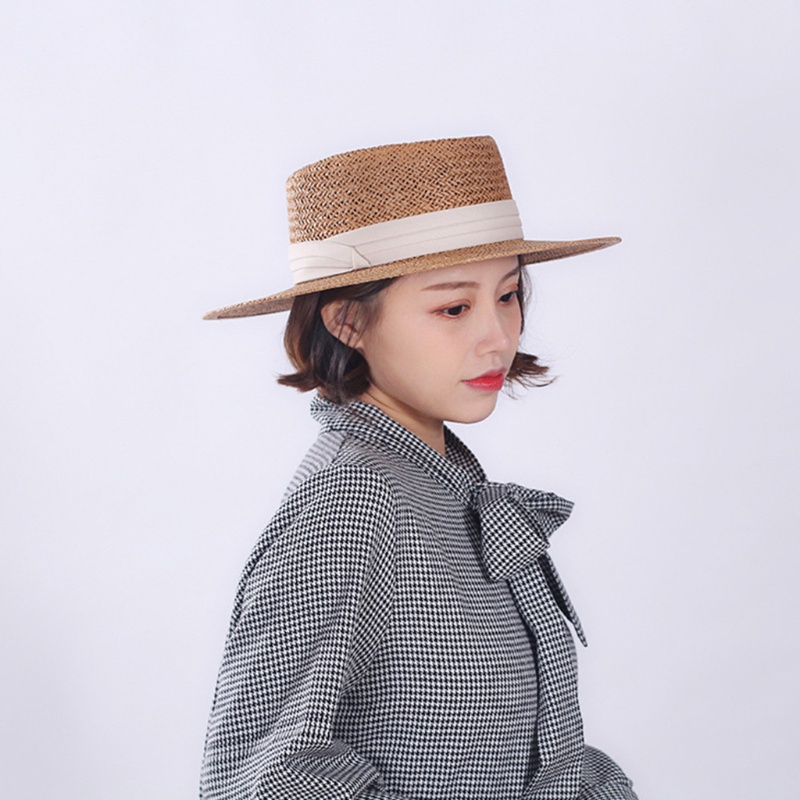 Brroa Mũ Cói Rộng Vành Chống Nắng Mùa Hè Có Dây Đeo Có Thể Điều Chỉnh Cho Nữ