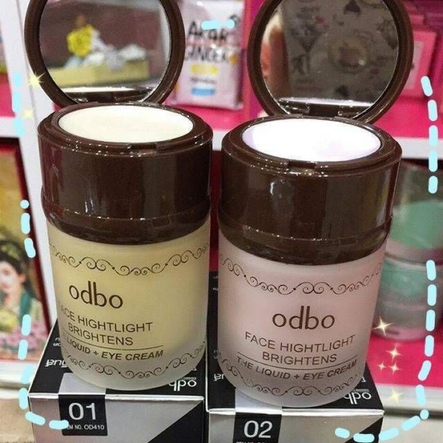 Kem lót kiêm bắt sáng Odbo Face Highlight Brighten Thái Lan OD410 (30ml kem lót + 2g sáp mắt) | BigBuy360 - bigbuy360.vn
