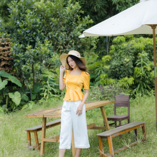 Quần Cullotes, Ly Lật, Vải Tuyết Mưa Hàn, Phong Cách Công Sở Clara Mare - TRS3003 | BigBuy360 - bigbuy360.vn