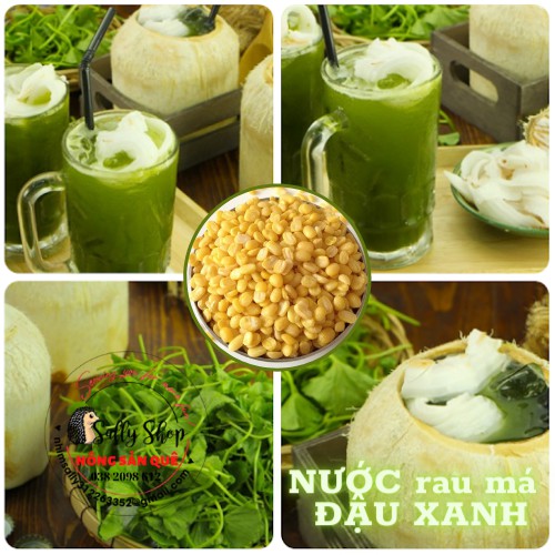 250gr Đậu Xanh Không Vỏ Hữu Cơ SallyFood  Không Phẩm Màu Đỗ Xanh Vàng Tróc Vỏ Sạch Nấu Chè Xôi Làm Bánh - Nông Sản Quê