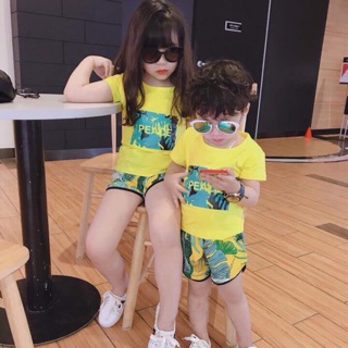 Bộ cotton hoa lá cành siêu đẹp cho bé