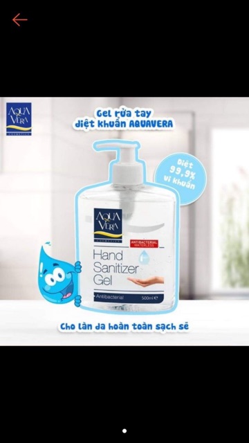 Gel rửa tay khô diệt khuẩn AQUAVERA | BigBuy360 - bigbuy360.vn