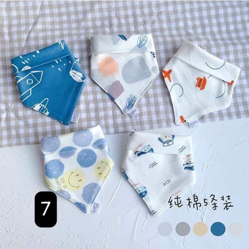 set yếm cotton cho bé