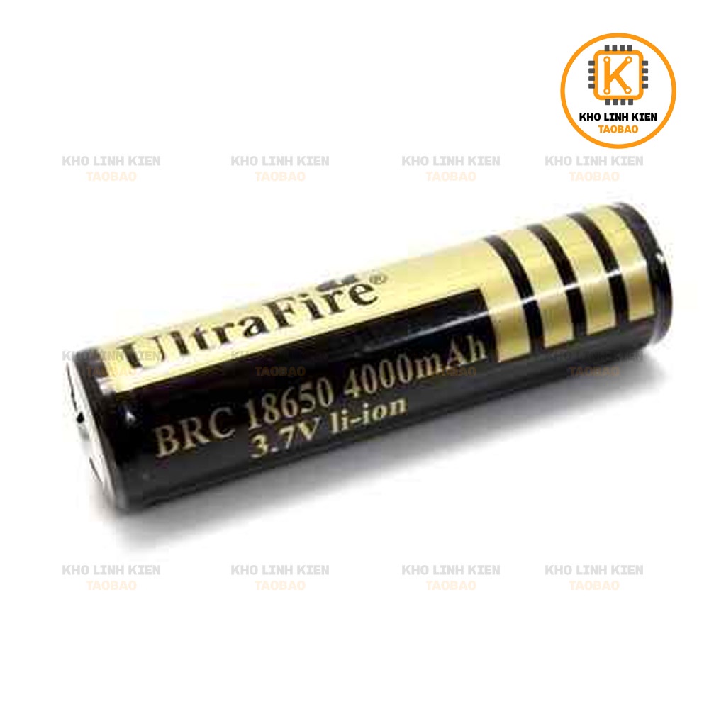 Pin 18650 Utrafire 3.7V dung lượng 1200mah, 4000mah, 4800mah Sạc Lại nhiều lần