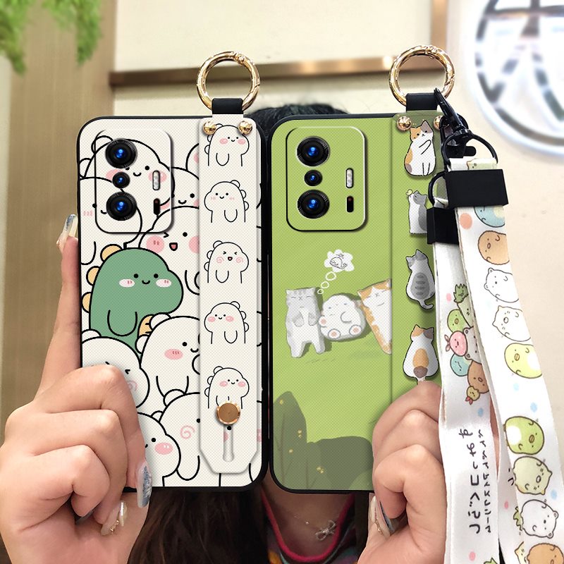 Ốp Điện Thoại Bền Chống Bụi Họa Tiết Hoa Hướng Dương Có Dây Đeo Cho Xiaomi 11T/11T Pro