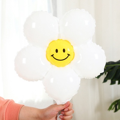 Bong Bóng Màng Nhôm 40 inch Hình Hoa Cúc Nhỏ Dùng Trang Trí Tiệc Sinh Nhật