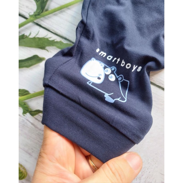 Bộ dài tay cài vai bé trai bé gái Dokma, chất cotton hữu cơ mềm mại, thoát khí