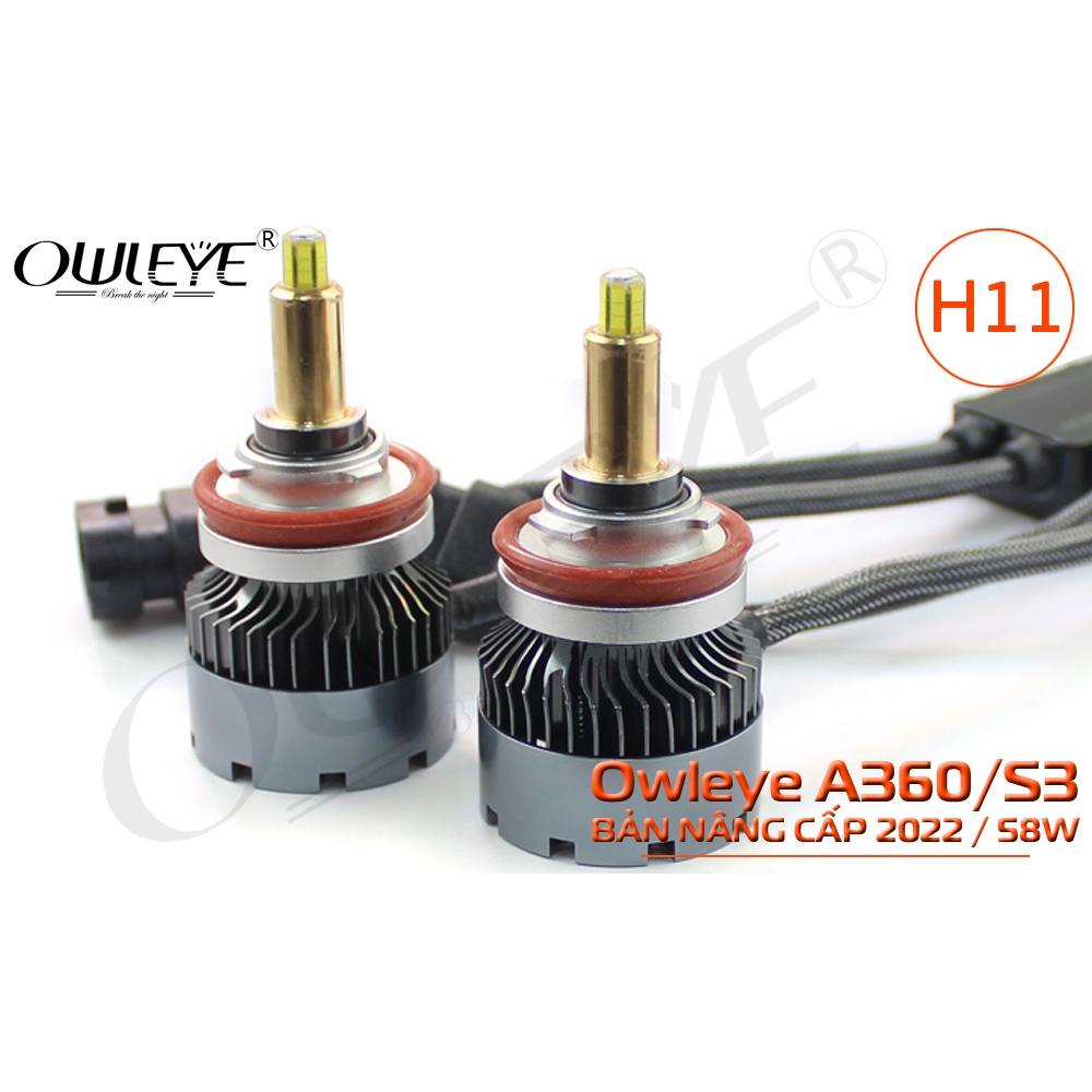 ĐÈN LED Ô TÔ OWLEYE A360/S3 58W – BẢN NÂNG CẤP 2022.