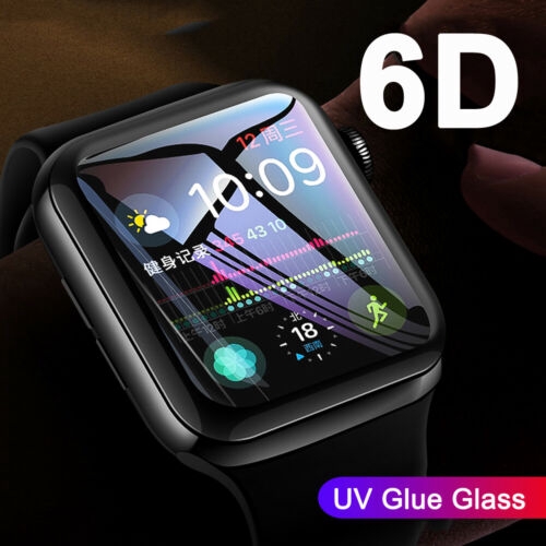 6D Full Curved UV Liquid Tempered Glass Screen Protector For Apple iWatch 4/3/2/1
