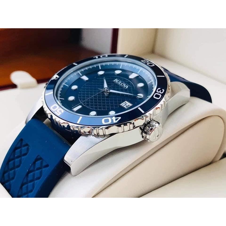 Đồng Hồ Nam Bulova Sport Silicone Blue 98B299