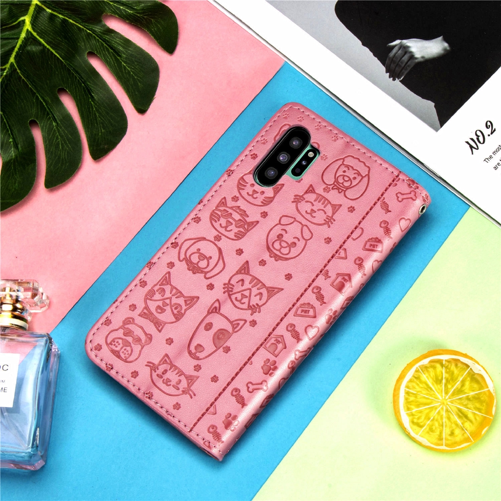 Lekaari Bao da điện thoại dạng ví kiểu nắp lật cho Samsung Galaxy A51 A11 M40S M30S M21 M11 Note 20 Ultra 10 Pro 9