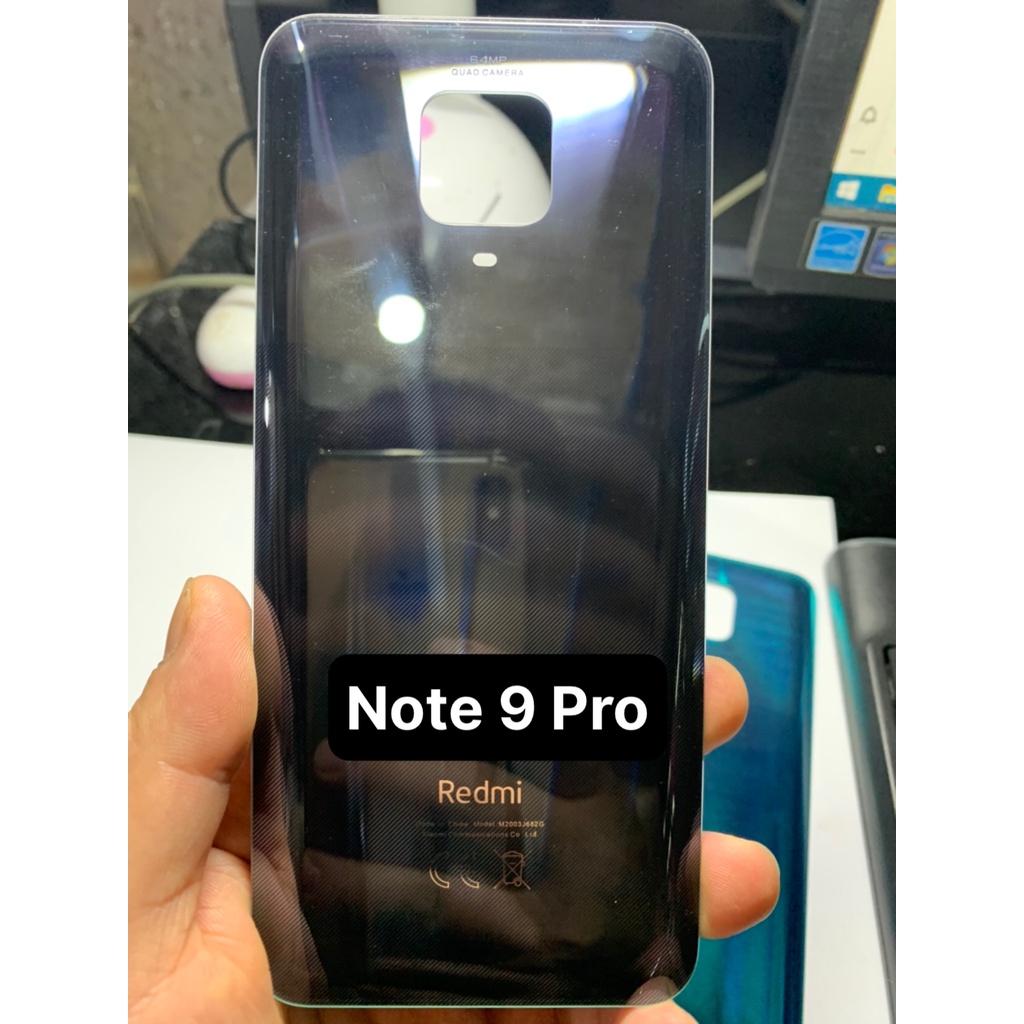 Miếng kính lưng zin hãng điện thoại xiaomi redmi note 9 pro