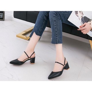 Giày cao gót sục chất da mềm 5p A32