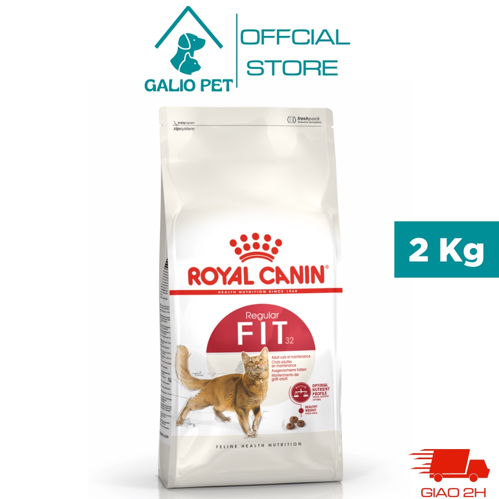 Thức ăn hạt Royal Canin FIT 32 dành cho Mèo Trưởng Thành vận động nhiều, túi 2 Kg