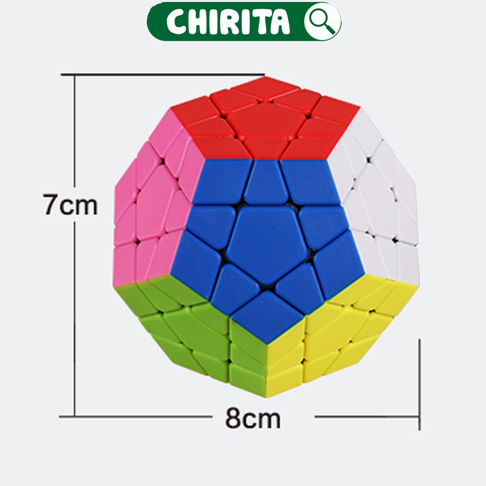 Rubik Megaminx Stickerless Không Viền Cao Cấp - Đồ Chơi Phát Triển Trí Tuệ NO.8888