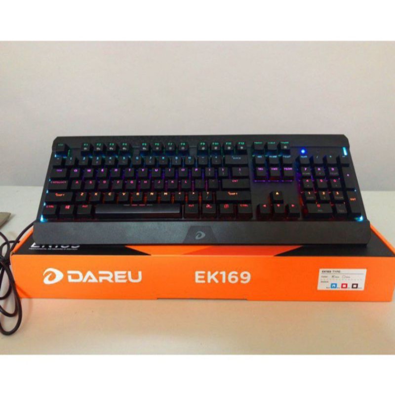 Bàn Phím Cơ Gaming Dareu EK169 104 Key (MULTI LED, Blue/ Brown/ Red D Switch) - Hàng Chính Hãng Bảo Hành 24 Tháng