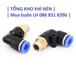 [TỔNG KHO KHÍ NÉN] ĐẦU NỐI GÓC VUÔNG PL REN NGOÀI KHÍ NÉN, PHUN SƯƠNG ĐẦY ĐỦ KÍCH CỠ ỐNG VÀ REN GIÁ SỈ