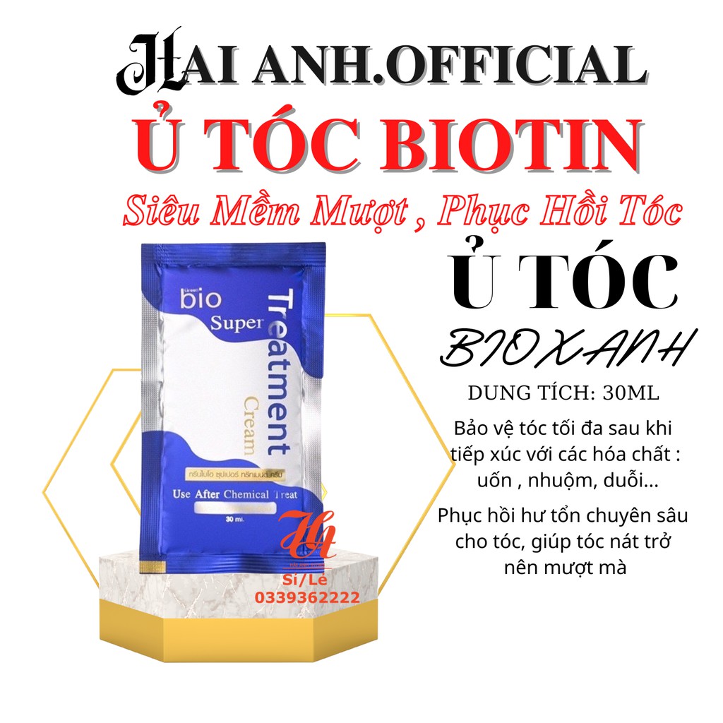 [ BIOTIN ] Kem Ủ Hấp Tóc Ủ Tóc Dưỡng Tóc Siêu Mượt Bio Treatment Thái Lan