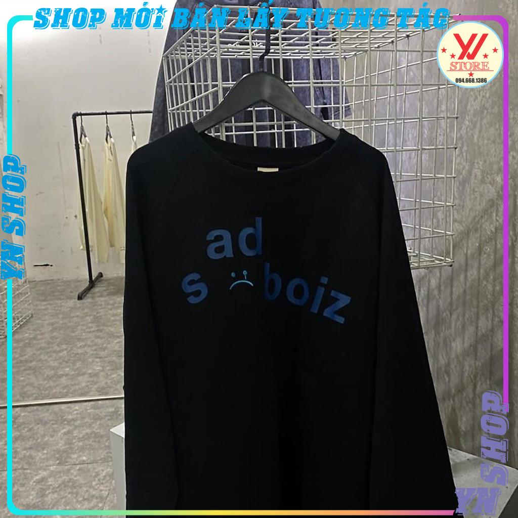 Áo thun tay dài sadboiz SIGNATURE chất cotton,Áo sadboiz  signature long sleeve (LOGO THÊU ) form rộng unisex