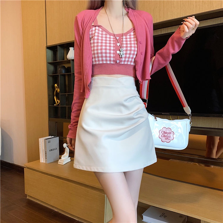 Chân váy COZOKC lưng cao dáng ôm kiểu dáng đơn giản hợp thời trang